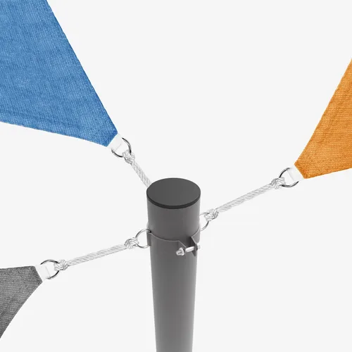 Miniatura 4 de E&K Sunrise - Abrazadera de anillo en D de 3 pulgadas de diámetro para toldo, accesorios de poste de vela, postes de soporte de toldo