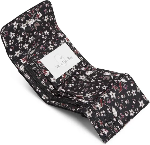 Miniatura 2 de Vera Bradley Cartera compacta Riley de sarga para mujer con protección RFID