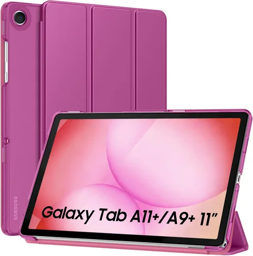 Miniatura 29 de MoKo Funda para Galaxy Tab A9+/A9 Plus de 11 pulgadas 2023, Funda Protectora Inteligente Delgada con Soporte y Carcasa Trasera Translúcida de PC