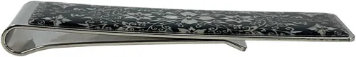 Miniatura 4 de Madre de perla clip de dinero cartera tarjeta de crédito tarjeta de negocios delgada titular de acero inoxidable colección regalo noble