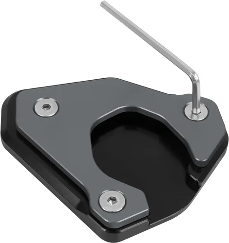 Worldmotop - Placa de soporte lateral de extensión para motocicleta, compatible con BMW G310GS G310 GS 2022 UP (titanio)