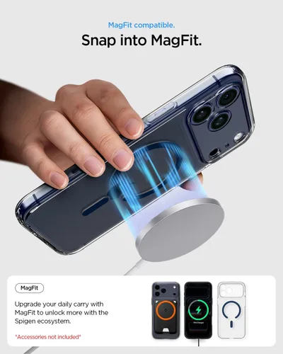 Miniatura 73 de Spigen Funda para iPhone 13 Mini, ultra híbrida MagFit [antiamarilleo] [compatible con Magsafe] - Transparente