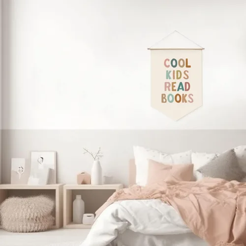 Miniatura 4 de Cartel colgante Cool Kids Read Books, decoración de pared de esquina de lectura bohemia, letrero para niños, biblioteca de aula, amante de libros