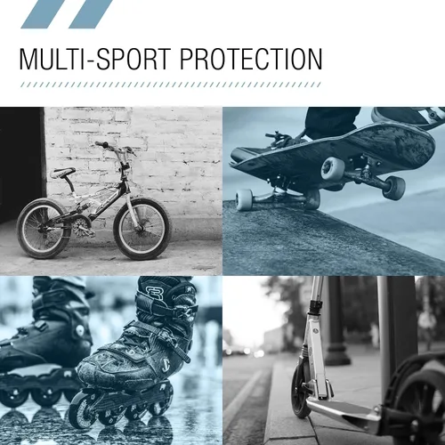 Miniatura 5 de Casco Multideporte Triple Certificado 80Six - Ideal para Bicicleta, Monopatín, Patineta, Patines en Línea y Patinaje en Línea NEGRO MATE