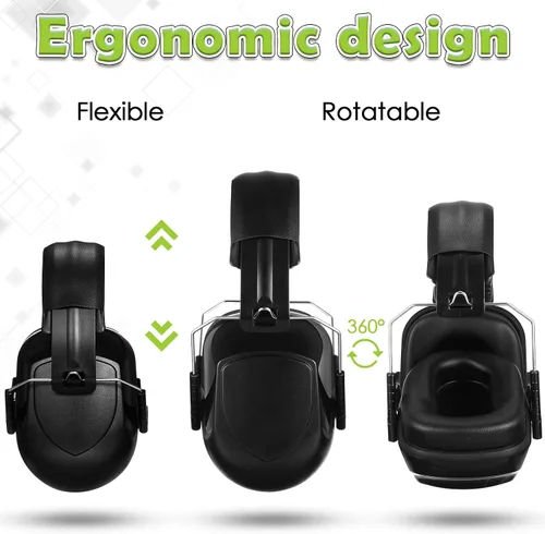 Miniatura 3 de Yunsailing 6 uds auriculares de reducción de ruido de protección de oído Nrr 28db Orejeras de seguridad para oído Orejeras de disparo Rango de corte