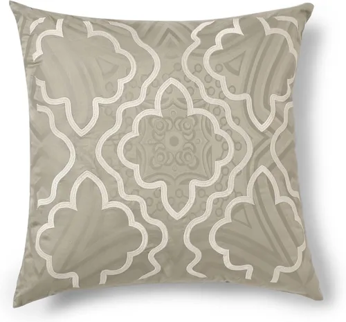 Miniatura 19 de Threadmill Funda de almohada de algodón de 18 x 18 pulgadas, juego de 2 fundas de cojín cuadradas decorativas de algodón con diseño de hiedra