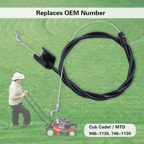 Miniatura 4 de 946-1130 Cable de control para Cub Cadet, MTD, Troy Bilt, Huskee, Bolen, máquina de patio, cortacésped Craftsman, sustituye a Cub Cadet/MTD