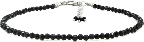 Miniatura 8 de Pulsera ajustable de plata esterlina 925 con cuentas completas para mujer, cuentas de piedras preciosas naturales, pulsera delicada, regalo