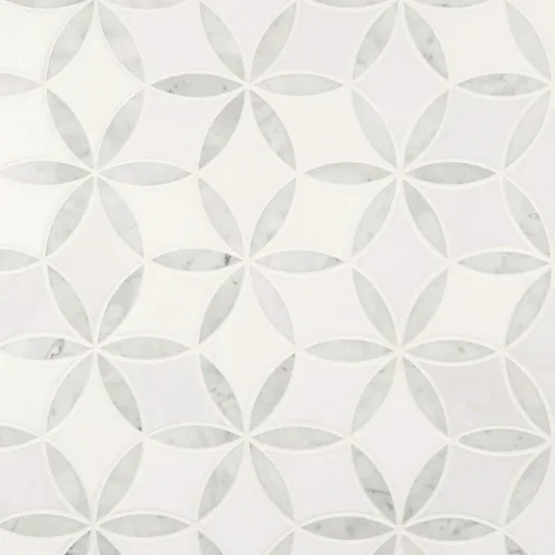 Miniatura 28 de MSI Verona Patrón Dorado 12 pulg. x 12 pulg. Azulejo de Mosaico de Mármol Montado en Malla para Pared de Baño, Piso, Salpicadero de Cocina y Verona