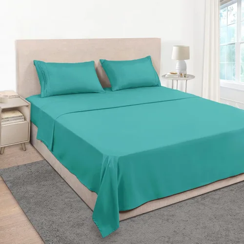 Miniatura 53 de Mejoroom Juego de sábanas de tamaño King – Sábanas y fundas de almohada de ropa de cama 1800 de lujo para hoteles – Sábana bajera con bolsillo