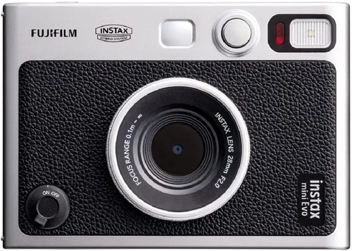 Miniatura 2 de Paquete FUJIFILM INSTAX MINI EVO cámara instantánea híbrida (negra) con tarjeta de memoria de 32GB + estuche para cámara + lector de tarjetas USB