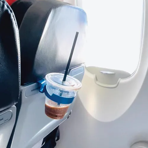 Miniatura 11 de FLYGA Accesorio de viaje con soporte para teléfono o bebida para avión (negro)