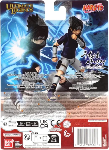 Miniatura 10 de Ultimate Legends - Figura de acción de Naruto de 5 pulgadas Sasuke Uchiha (Joven)