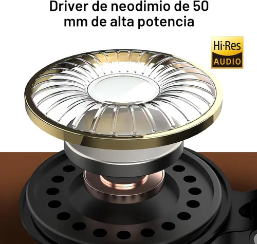 Miniatura 7 de OneOdio - Auriculares con cable de diadema para estudio y mezcla de DJ, auriculares estéreo con controladores de neodimio de 50 mm y conector de 1/4