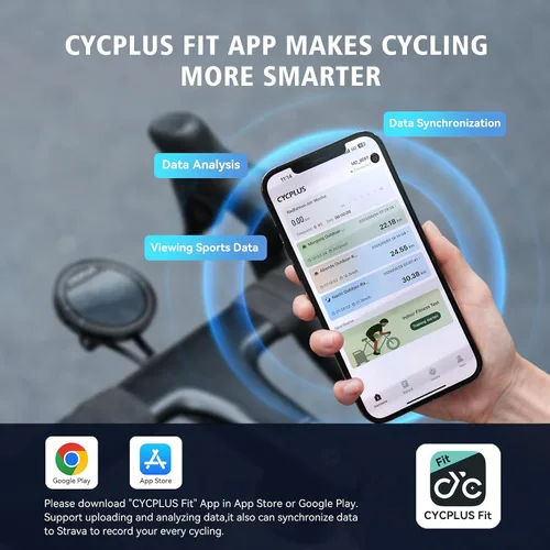 Miniatura 7 de CYCPLUS GPS Bike Computer, Wireless Cycling Computer, ANT+ Bluetooth Bicycle Speedometer Odometer IPX6 Waterproof, Rechargeable with 2.5″ Screen for