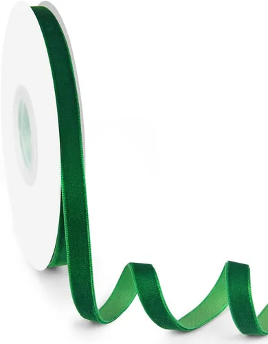 Miniatura 21 de Cinta de terciopelo de 5/8 pulgadas de ancho, 25 yardas, cinta de terciopelo negro en carrete para manualidades, envoltura de regalos, bricolaje