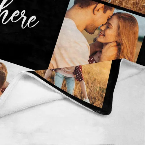 Miniatura 4 de Manta personalizada con imagen, tu texto aquí, 10 fotos, mantas de imágenes personalizadas para adultos, familia, papá, mamá, parejas, manta