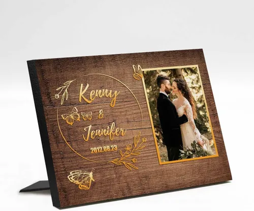 Miniatura 13 de Marco de fotos de boda personalizado con nombre de foto, regalos de boda personalizados para parejas, marco de fotos de boda personalizado, regalo