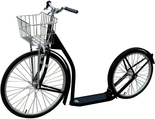 Miniatura 2 de Amish-Made Deluxe Kick Scooter Bike - Modelo 2420 - Tamaño adulto Negro