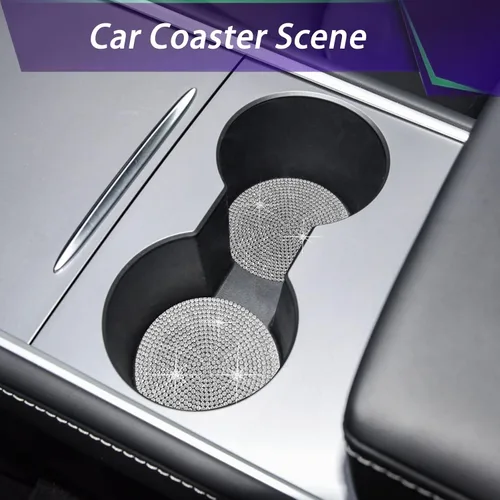 Miniatura 5 de Juego de 3 accesorios de coche con diamantes de imitación de cristal, tapas de válvula de neumático de automóvil, accesorios de decoración de 3