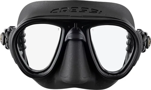 Miniatura 4 de Cressi Máscara y esnórquel diseñados desde apnea y buceo - Sistema antivaho y máscara de bajo volumen - Snorkel flexible y plegable - Calibro y Negro