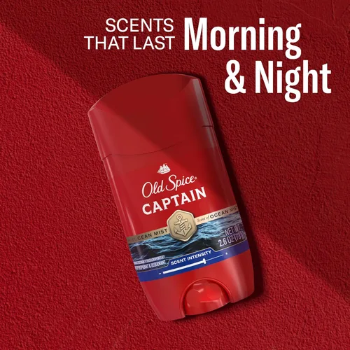 Miniatura 10 de Old Spice Red Collection Invisible Solid Antitranspirante y desodorante para hombres, Capitán, 2.6 oz