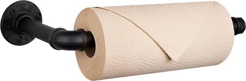Miniatura 8 de Livabber Portarrollos de papel higiénico de tubo industrial, estilo vintage, soporte de pared para baño, sala de estar y cocina
