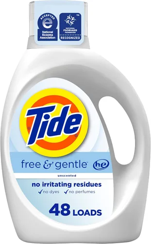 Miniatura 26 de Tide Free & Gentle - Detergente líquido suave para ropa, 64 cargas