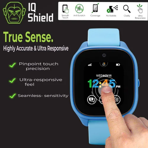 Miniatura 7 de IQShield Paquete de 6 protectores de pantalla para Verizon Gizmo Watch 2, fácil de instalar, ultrafino, resistente a las manchas, arañazos