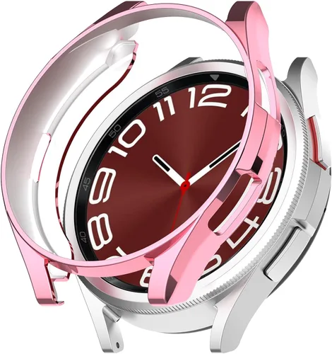 Miniatura 13 de Funda compatible con Samsung Galaxy Watch 6 Classic de 1.693 in 2023, suave TPU chapado en todo el contorno, a prueba de arañazos, funda protectora
