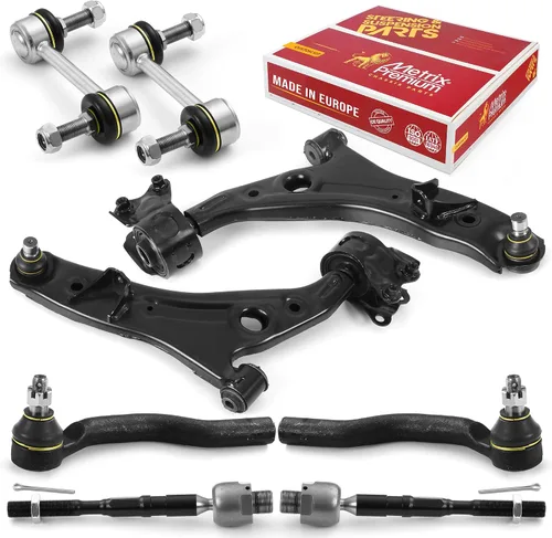 Miniatura 97 de Metrix Premium Chassis Parts - Kit de suspensión delantera de 10 piezas para BMW X5 2007-2013, BMW X6 2008-2014, reemplazo, fabricado en Europa