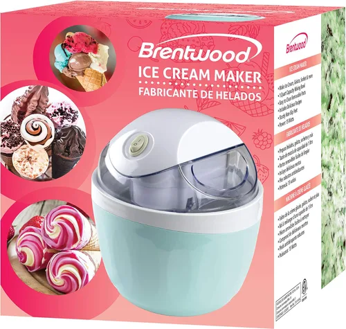 Miniatura 2 de Brentwood TS-1410BL Máquina para hacer helados y sorbetes de 1 cuarto de galón, yogur congelado, gelato y natillas, azul