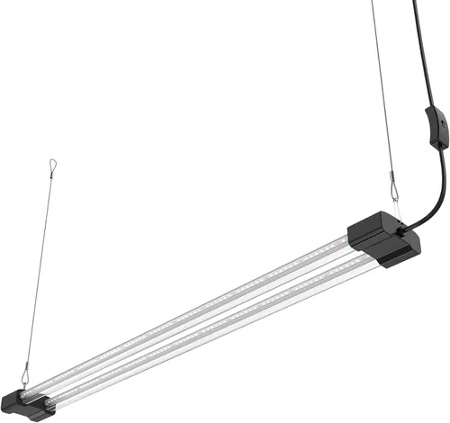 Miniatura 4 de DYMOND BoostGro - Luz LED de crecimiento de espectro completo 5000K luz diurna + 660 nm rojo enlazable para plantas de interior (3 pies, negro)