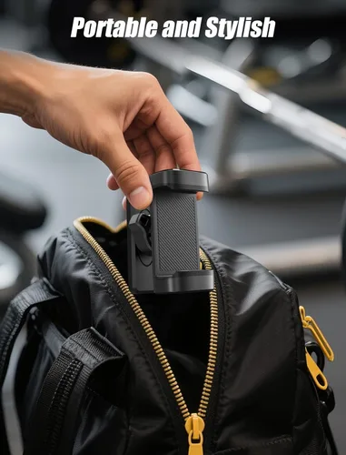 Miniatura 6 de Soporte magnético para teléfono de gimnasio: soporte magnético ajustable de 360 grados, accesorios de gimnasio para hombres y mujeres, compatible
