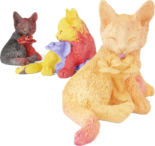 Miniatura 6 de Moldes de resina para hacer jabón de gato rosa animal moldes de fundición de arcilla de silicona para decoración del hogar 3D molde de arcilla Rosa