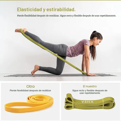 Miniatura 5 de VEICK Bandas de resistencia para entrenamiento, bandas de ejercicio, bandas de entrenamiento, bandas de asistencia para dominadas, juego de bandas