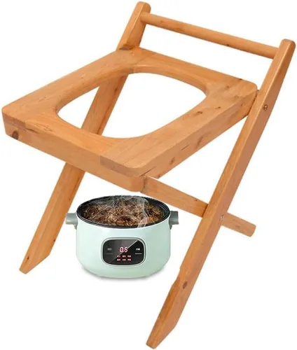Asiento de vapor plegable Yoni, asiento de vapor de madera con cuatro patas, silla de vapor Yoni, inodoro tridimensional, taburete de ducha