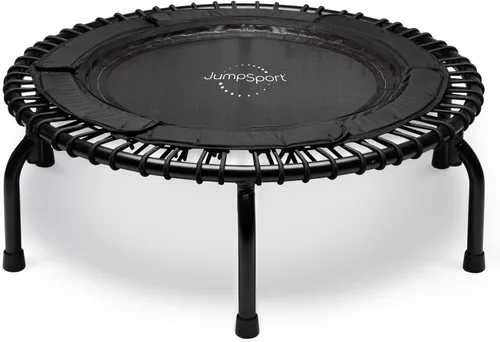 Miniatura 8 de JumpSport 39" Essential Fitness Trampoline Model 220, 230, 250 Exercise Trampoline 30 Low-Impact Bungees Negro