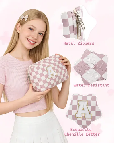 Miniatura 4 de Narwey Regalos de graduación para adolescentes, niñas y adolescentes, bolsa de maquillaje inicial, cosas de moda de 6 a 18 años, bolsa de cosméticos
