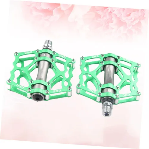 Miniatura 7 de BESPORTBLE 1 par de pedales de bicicleta MTB Pedales Zapatos de bicicleta Tacos Ciclo Clips de bicicleta Pedales de bicicleta con correas aleación