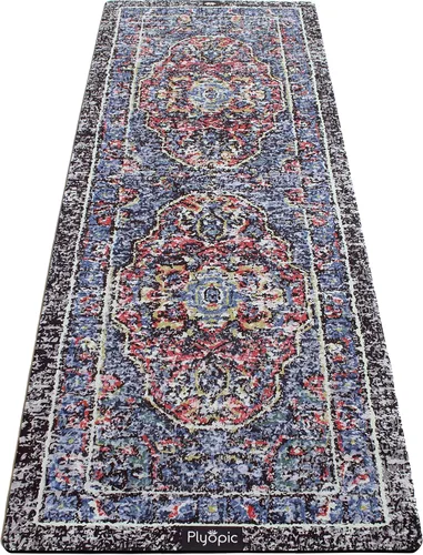 Plyopic. Tapete de yoga todo en uno, combo de tapete de lujo con agarre para el sudor, ideal para yoga, yoga caliente, bikram, pilates, Alfombra