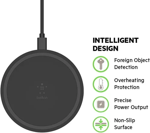 Miniatura 4 de Belkin Cargador inalámbrico de 10 W - Almohadilla de carga inalámbrica Boost Up, cargador inalámbrico para iPhone 11, 11 Pro, 11 Pro Max, XS, XS