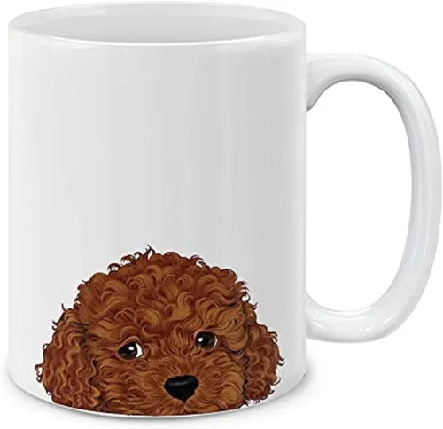 Miniatura 9 de MUGBREW Cute Winking Golden Retriever - Taza de café de cerámica, 11 onzas Lindo Guiño Dorado Retriever