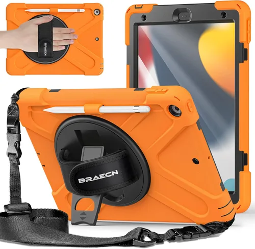 Miniatura 9 de BRAECNstock - Funda para Apple iPad de 9ª/8ª/7ª generación, de 10.2" 2021/2020/2019, funda protectora a prueba de golpes para iPad de 10.2 pulgadas