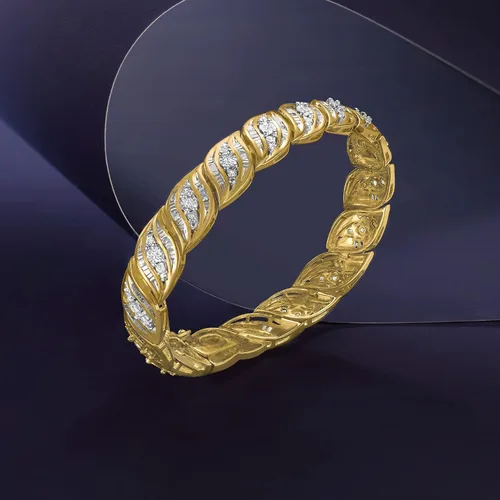 Miniatura 5 de Ross-Simons 1.00 ct. t.w. Diamond Bracelet in 18kt Gold Over Sterling