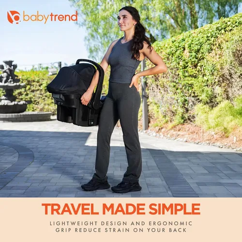 Miniatura 6 de Baby Trend Ally Sistema de Viaje con Asiento de Automóvil Portátil para Bebé Recién Nacido con Arnés y Funda Extra Acogedora para Bebés de Hasta 35