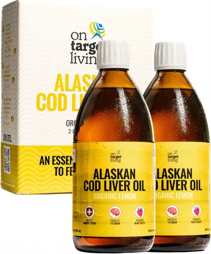 Miniatura 9 de On Target Living Aceite de Hígado de Bacalao de Alaska Líquido Sabor a Limón Orgánico 16.67 oz Captura en Línea en los EE. UU. Vitamina D