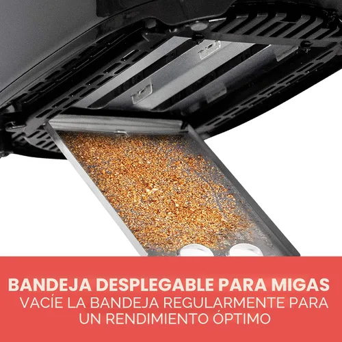 Miniatura 4 de BLACK+DECKER Tostadora de 2 rebanadas, TR1278BD, ranuras extra anchas, 7 configuraciones de tostado, 850 vatios, botones para pan congelado y Negro