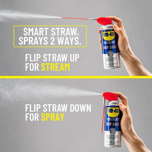 Miniatura 3 de WD-40 Specialist Lubricante Seco con Smart Straw, Lubricante para Protección contra la Corrosión en Sierras de Mesa, Taladros y Tornos, Fórmula