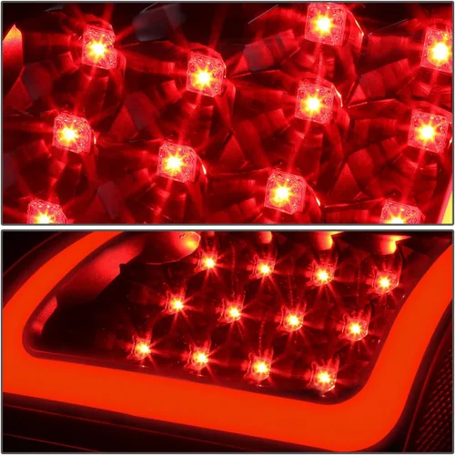 Miniatura 3 de DNA MOTORING TL-DRAM07-LED-RD3D-BK-SM - Conjunto de luz trasera LED 3D para lado del conductor y del pasajero